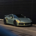 Urban gold satin car wrapping vinyl
