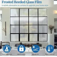 Fluted glass effect decorative film India