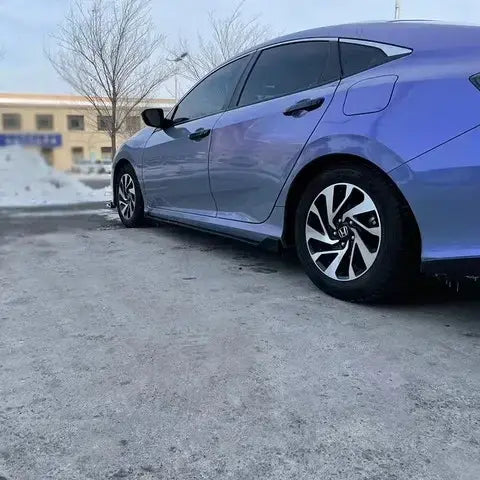 Chameleon blue grey vinyl wrap color shift effect