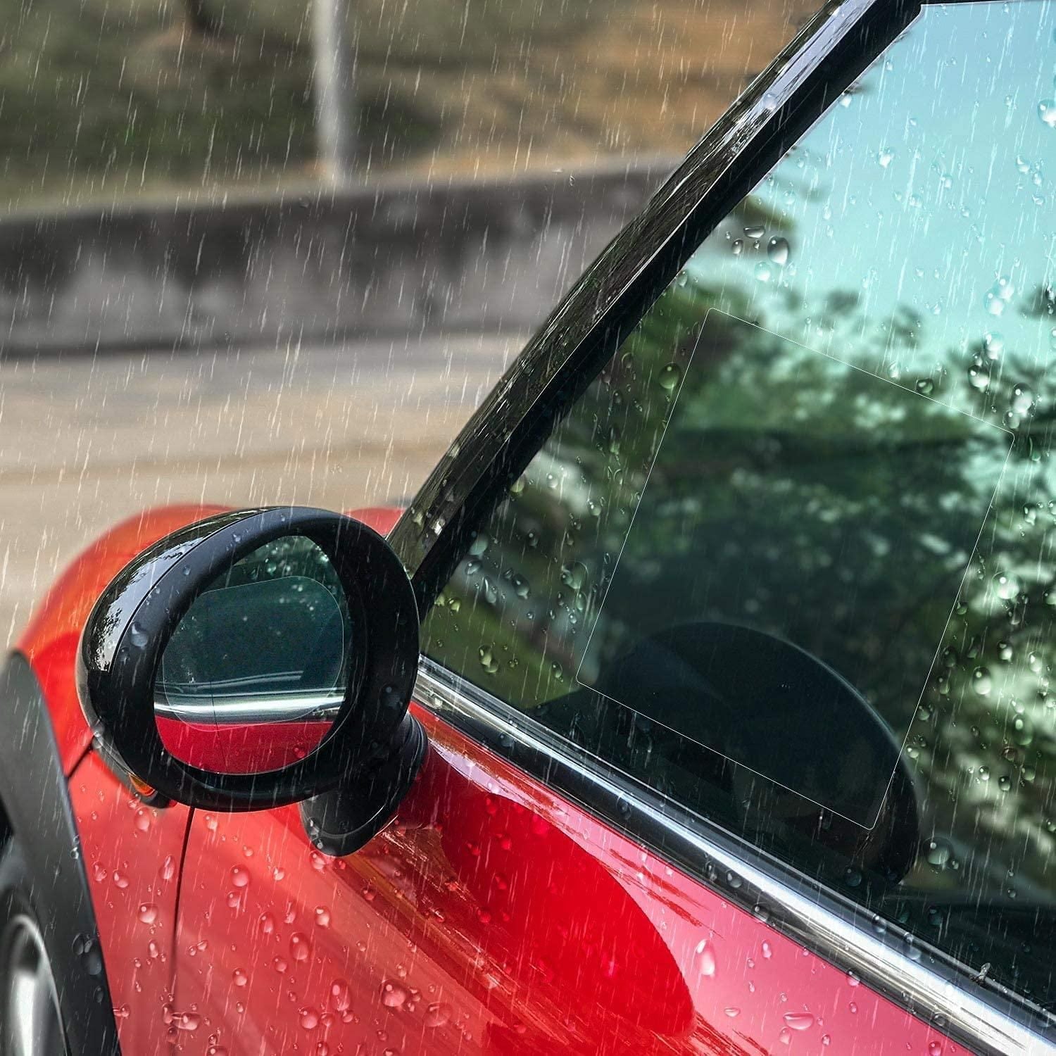 Rainproof car mirror anti mist film pack