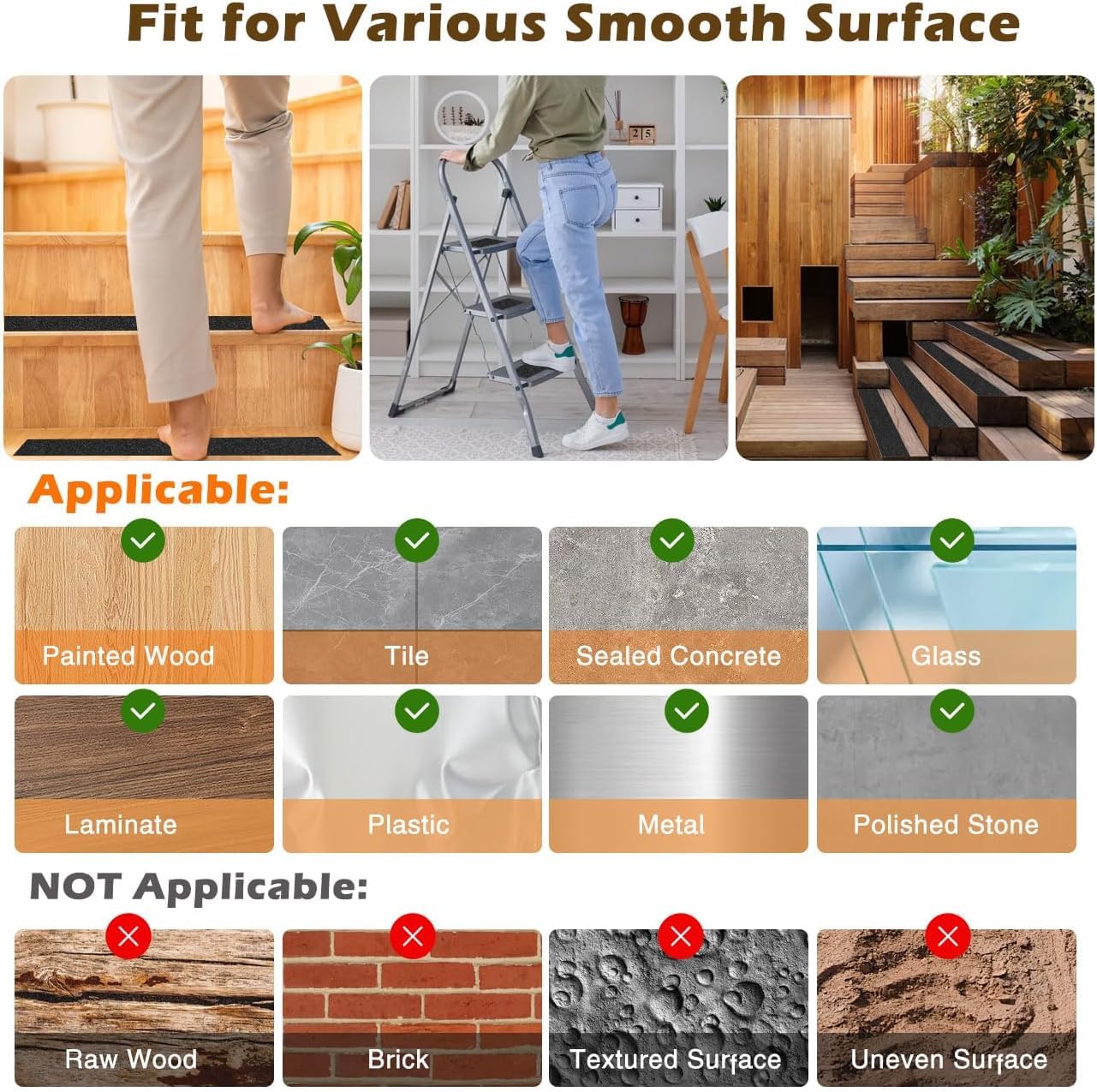 Black safety grip tape for stairs India