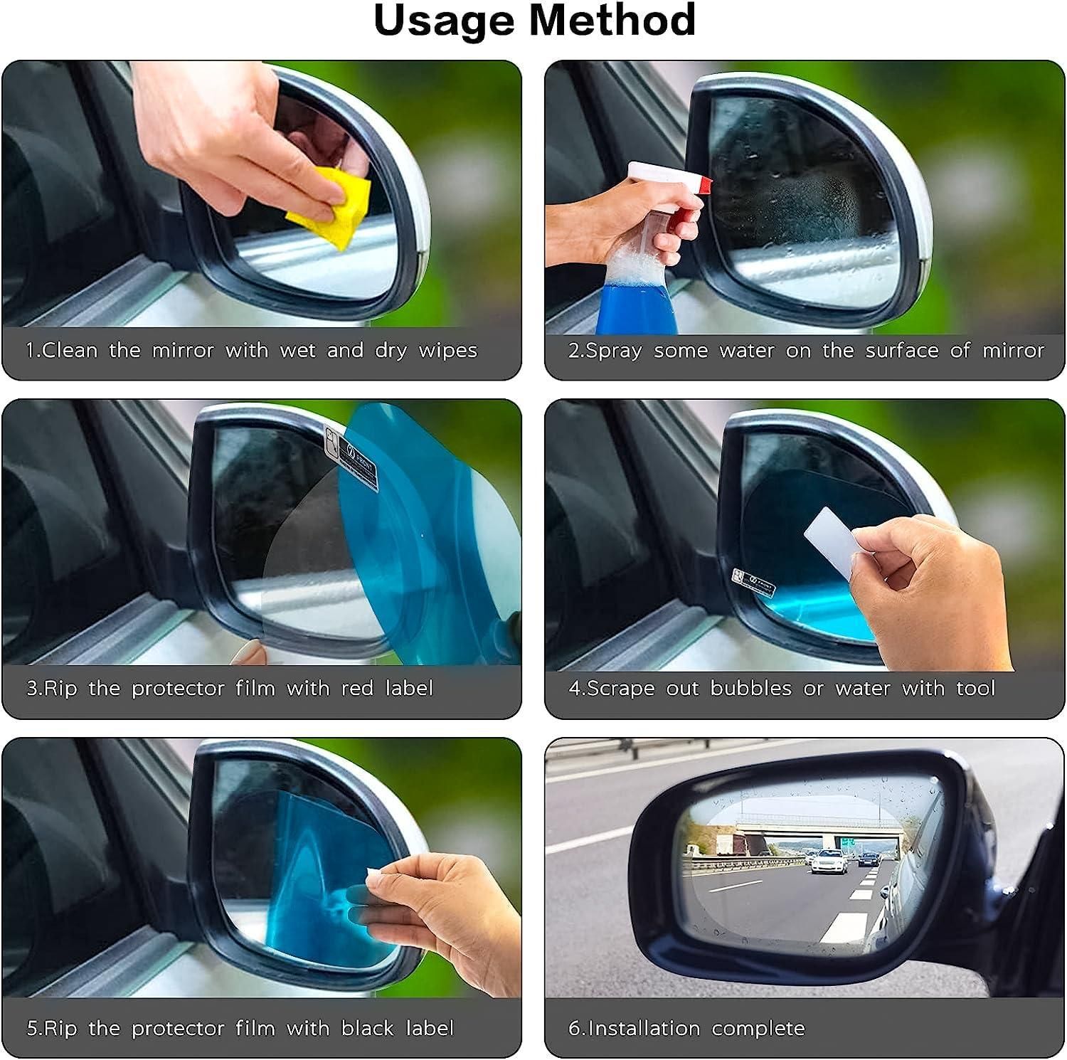 Car side mirror anti mist film buy online