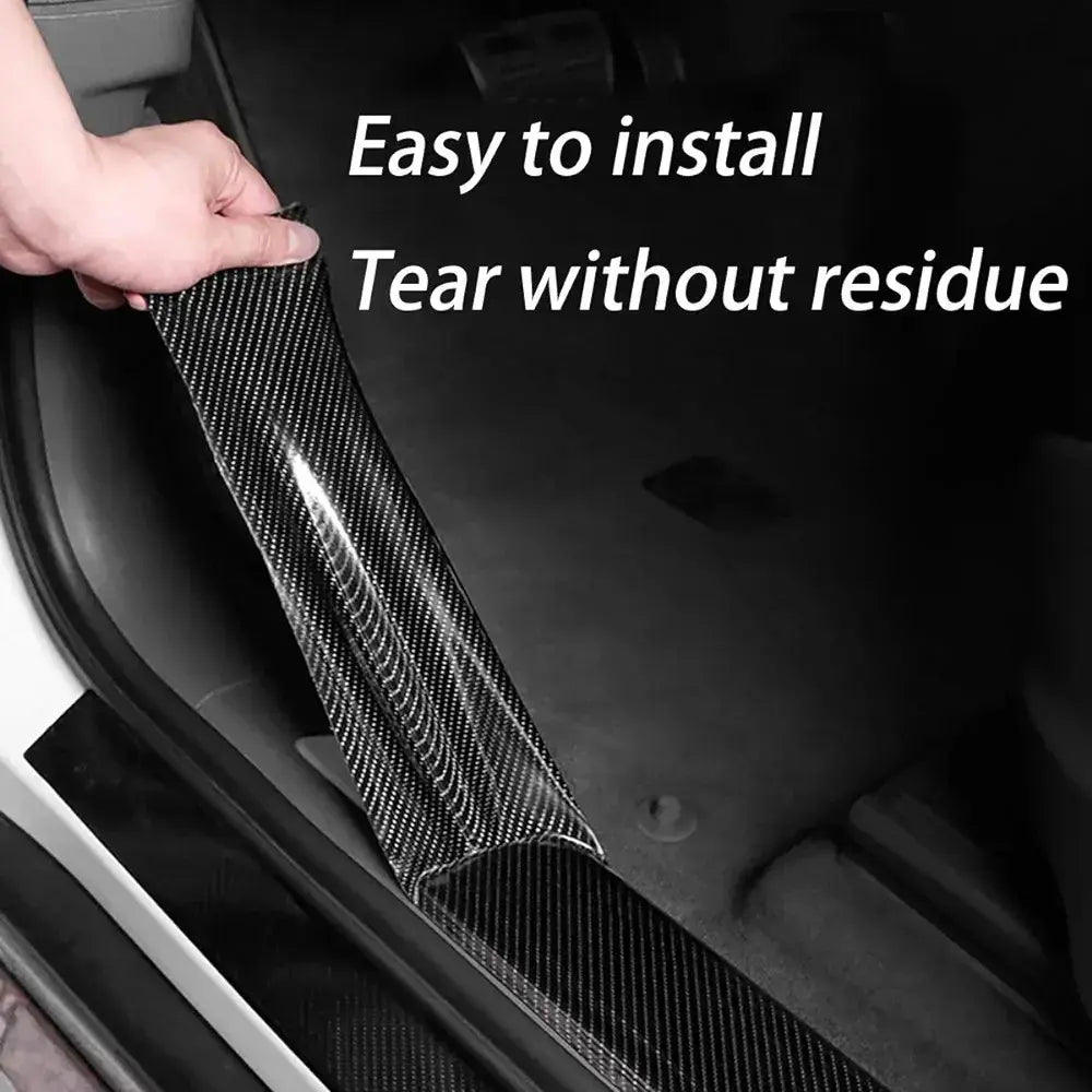 Car door edge guard carbon fiber protective tape