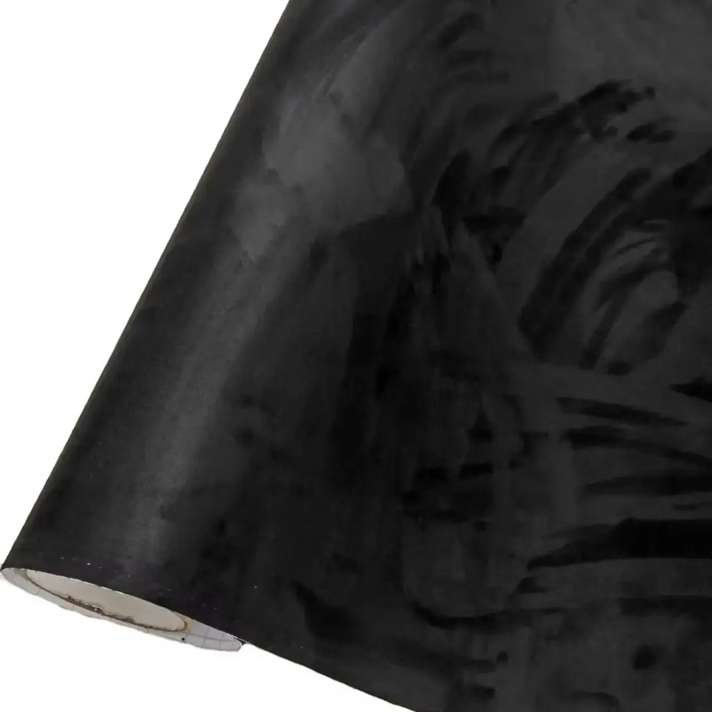 Black velvet suede dashboard wrap interior film