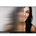 Fluted glass film for wardrobe and room dividers