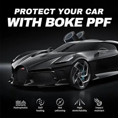Black gloss TPU paint protection film car hood