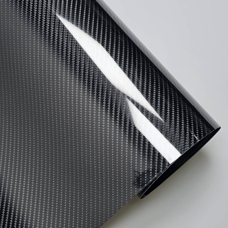 6D glossy carbon fiber vinyl wrap high shine