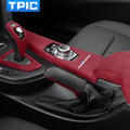 Red suede velvet car interior wrapping fabric
