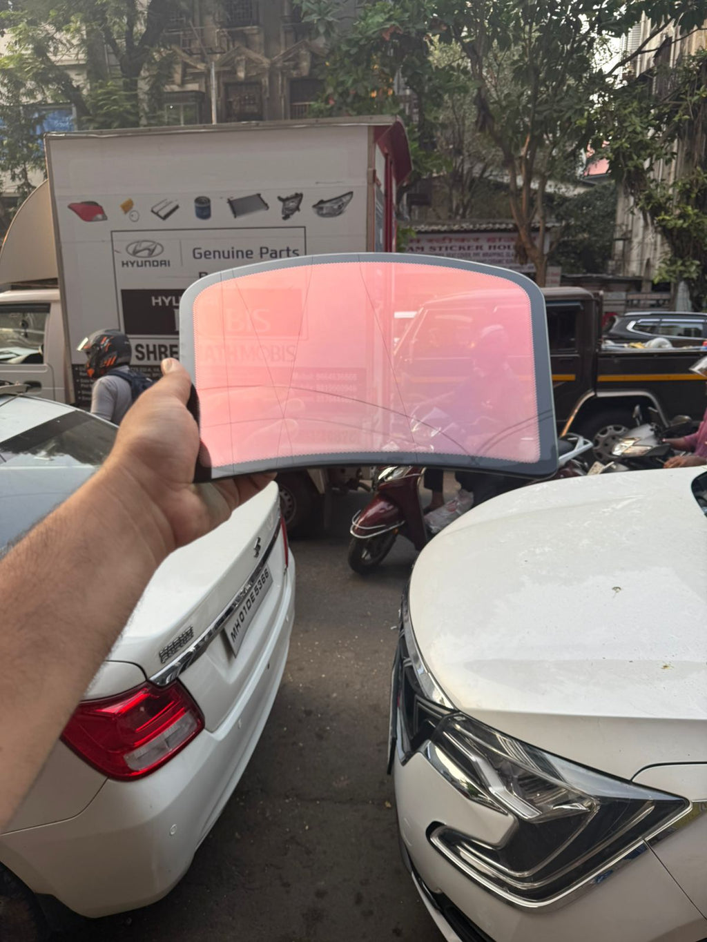 Rising sun tint applied on car glass India