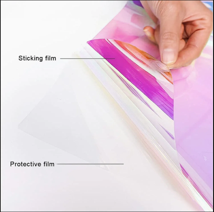Red rainbow decorative window film India RSH