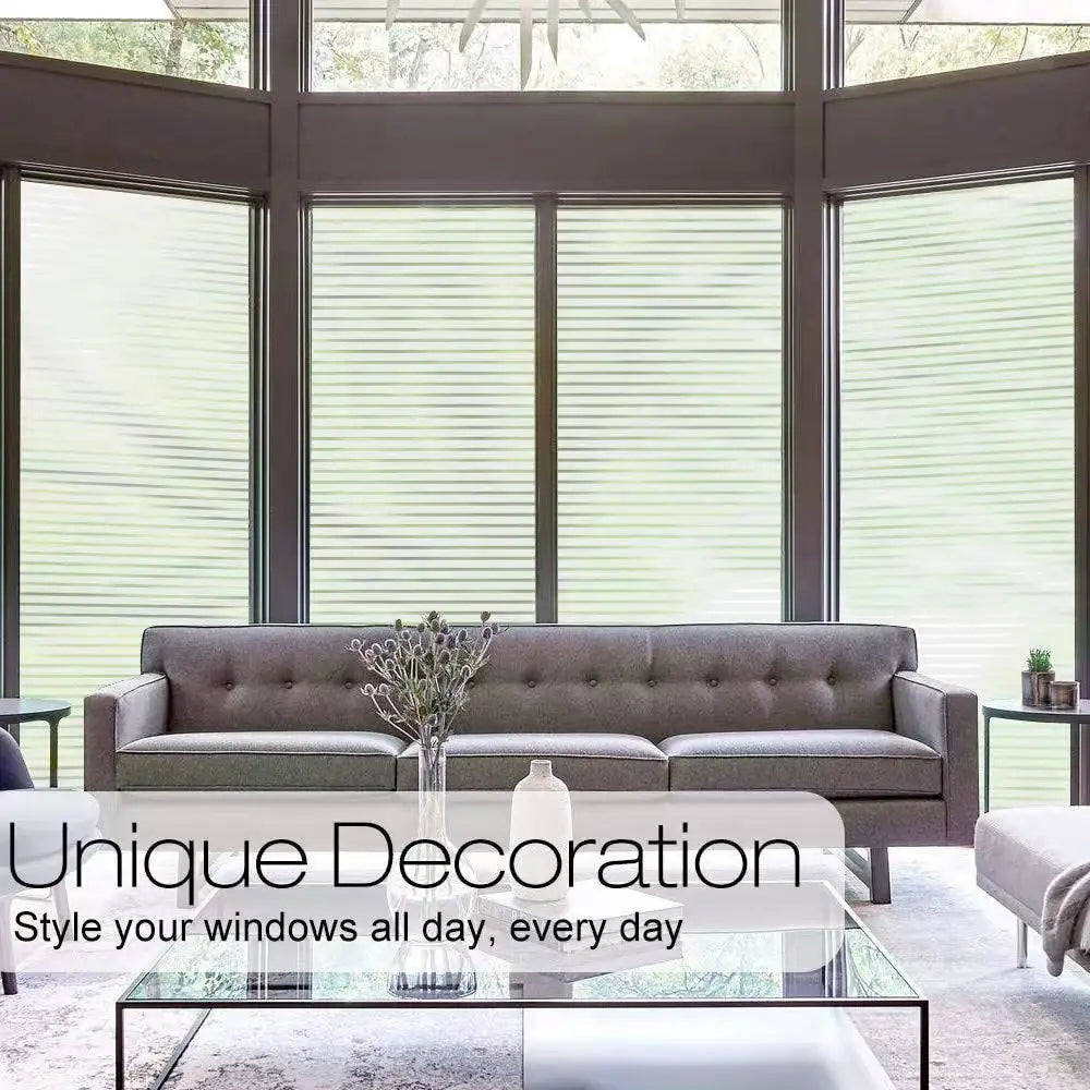 Stripe pattern frosted privacy film