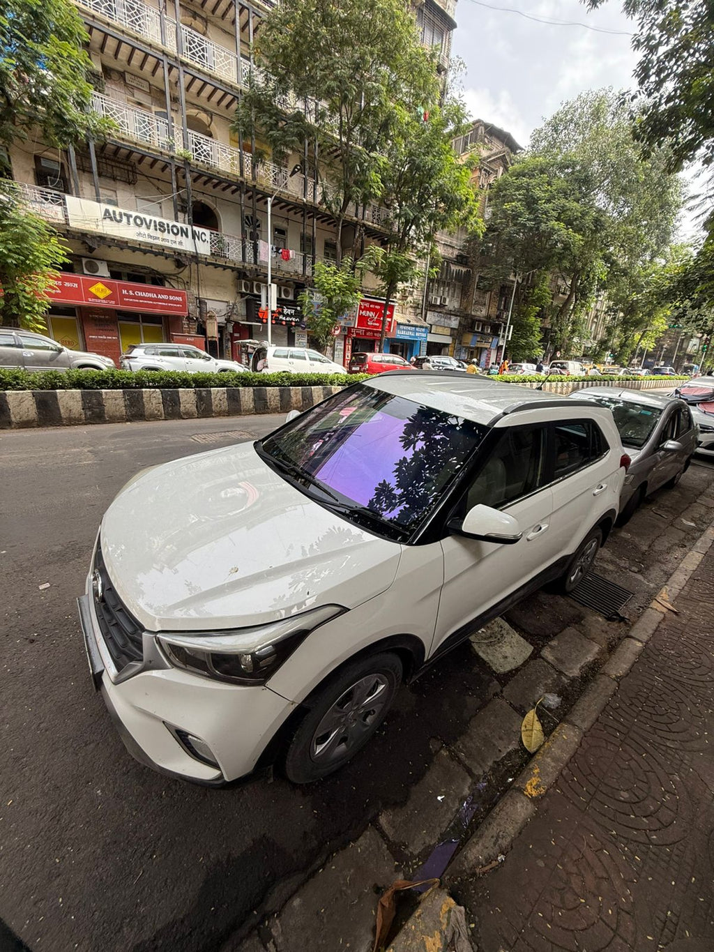 Purple chameleon tint applied on car India