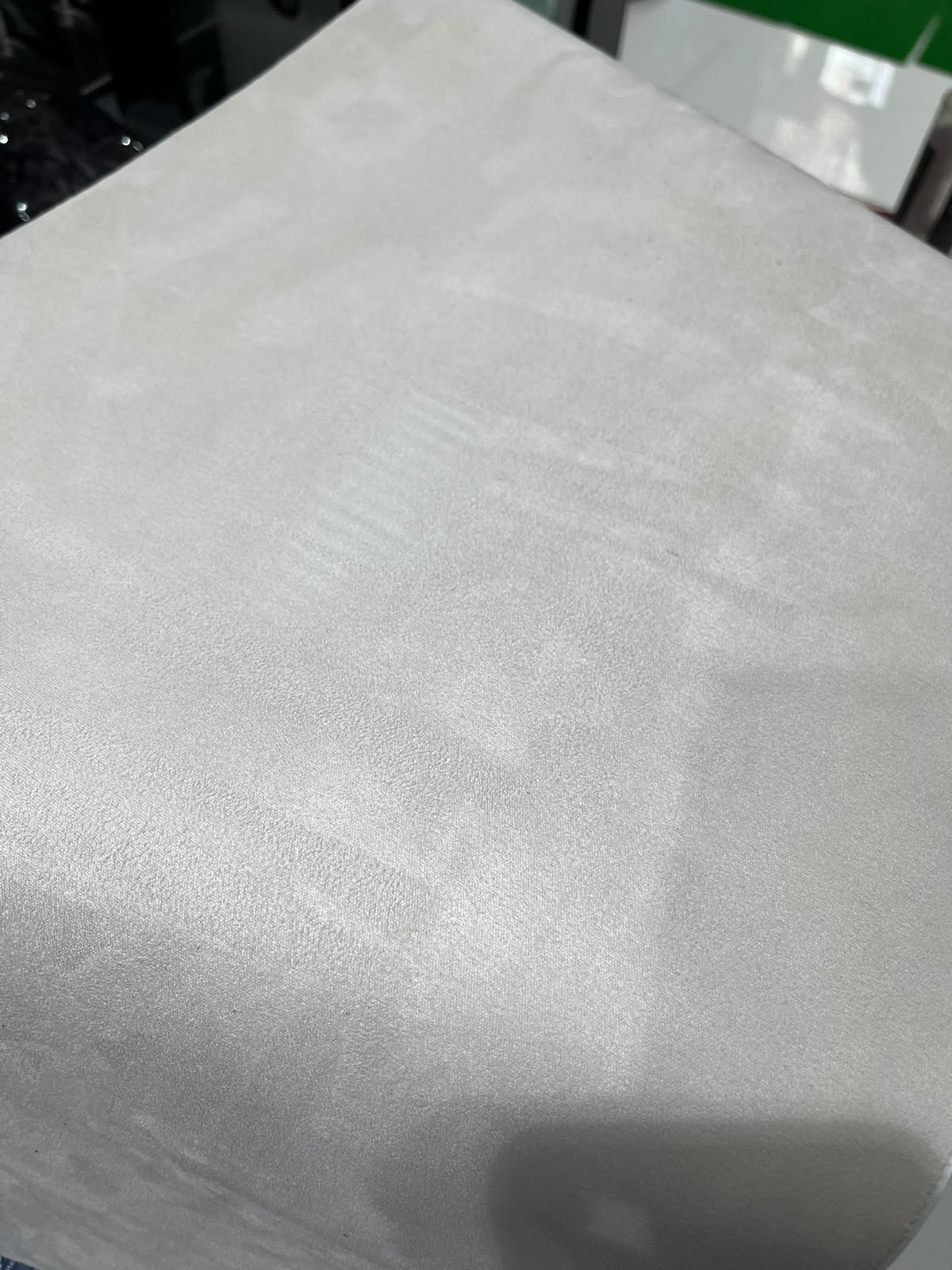 White alcantara fabric for car interior
