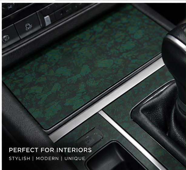 Green matte forged carbon wrapping vinyl buy online India RSH