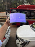 Dark blue ocean chameleon tint windshield film