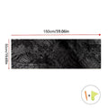 Black alcantara faux suede car interior fabric