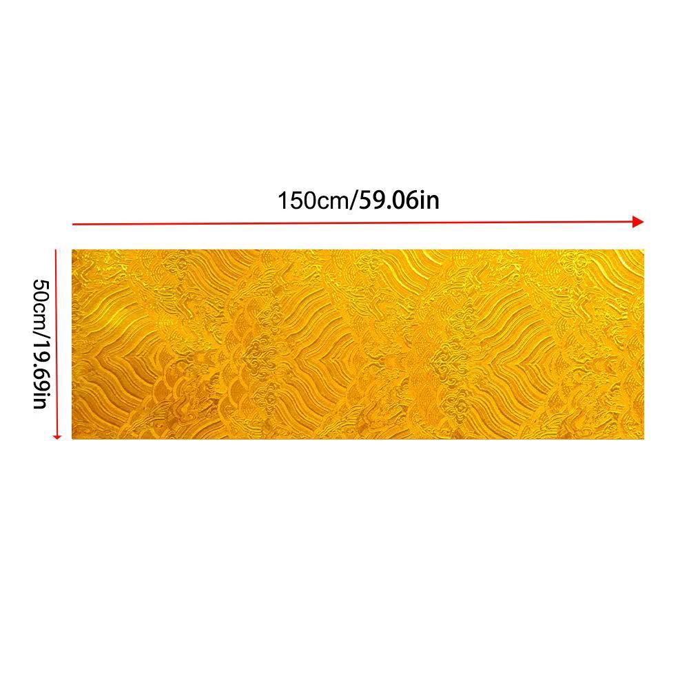 Golden yellow alcantara suede car interior fabric